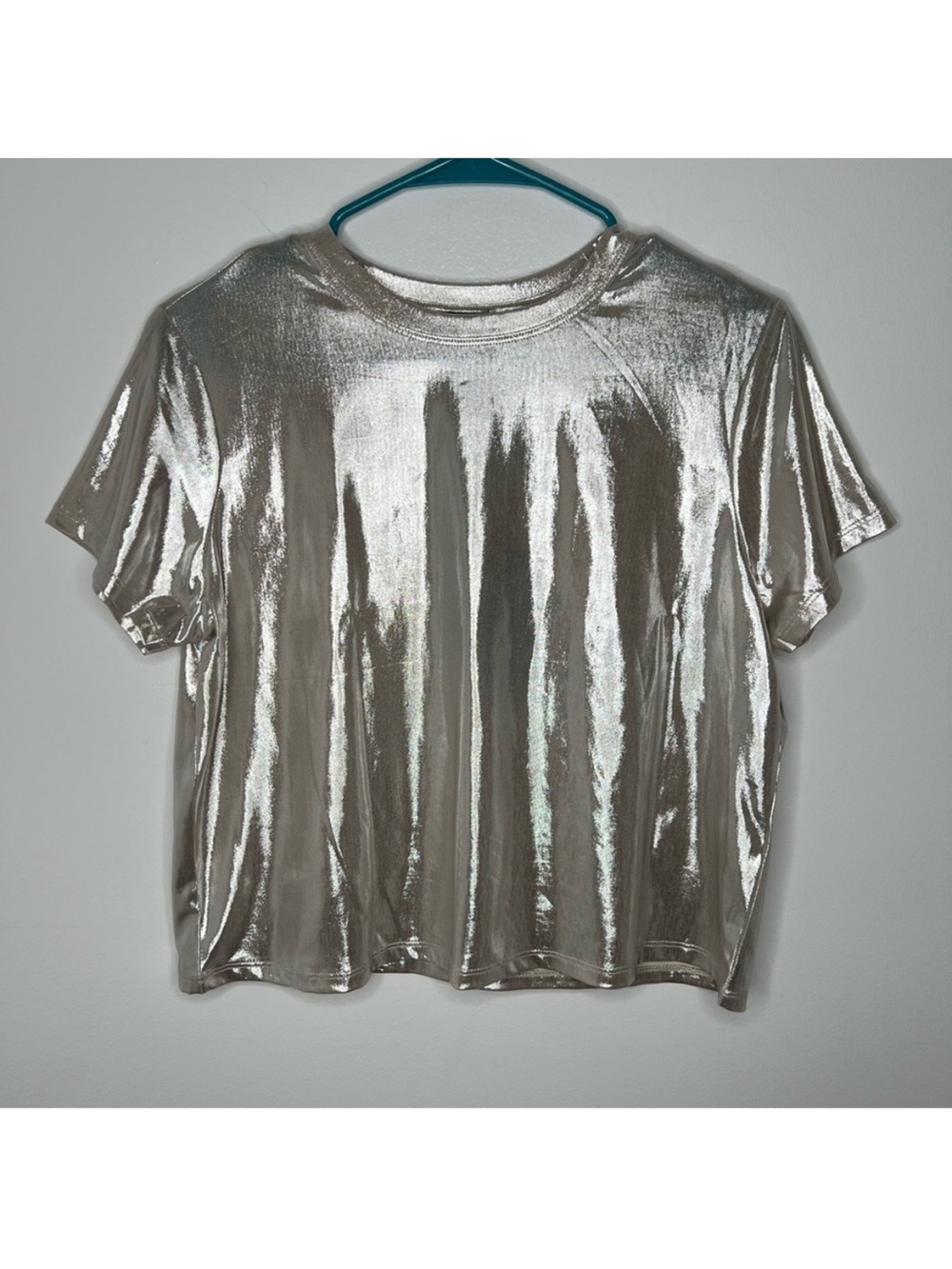 Bailey 44 Silver Metallic Top